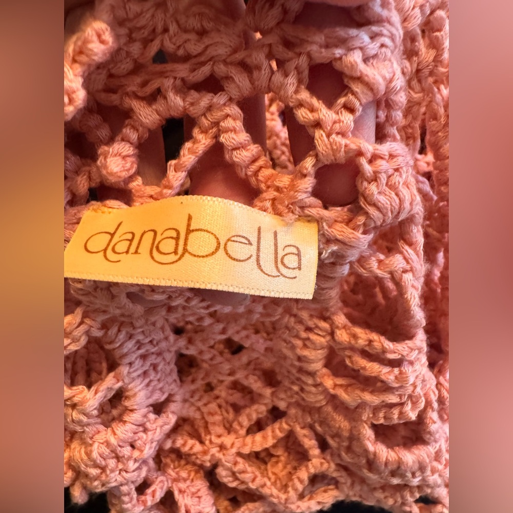 Crochet Open-Front Sweater in Pink - Picture 4 of 4